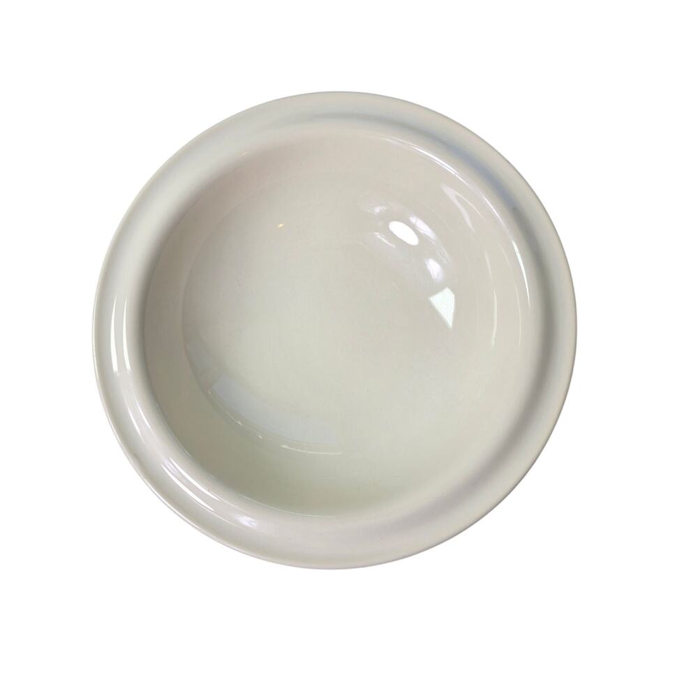 Set of 2 CRATE & BARREL Gallery Cream Tan 8" Soup Cereal Bowls